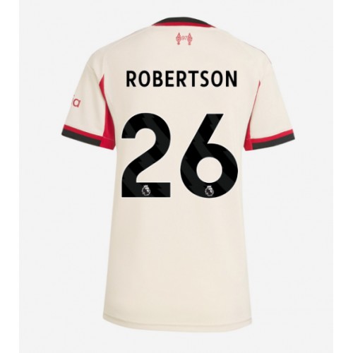 Stroje piłkarskie Liverpool Andrew Robertson #26 Koszulka Wyjazdowej dla damskie 2025-26 Krótki Rękaw